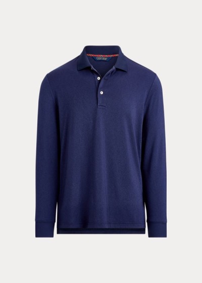 Polos Ralph Lauren Hombre Azul Marino - Classic Fit Tech Jersey - GJRAW8921